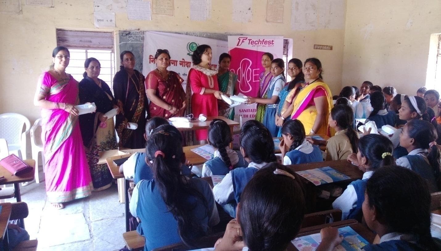 Techfest and Nirmal Ganga Goda menstrual hygiene campaign